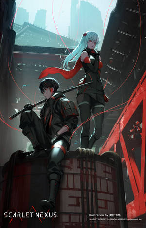 Scarlet Nexus digital illustration tapet — Galaxy Tab S10 Lite Wallpapers