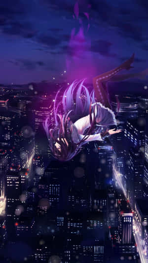 Lilla anime-baggrund
