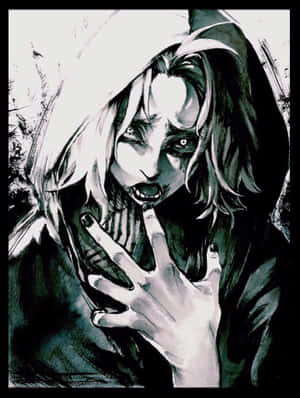 Seidou Takizawa – Tokyo Ghoul-karakter i aktionspositur — Kindle Paperwhite Wallpapers