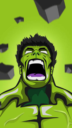 Sej grøn Incredible Hulk fanart — Grøn æstetik Wallpapers