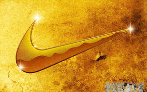 Sejt gyldent Nike-logo