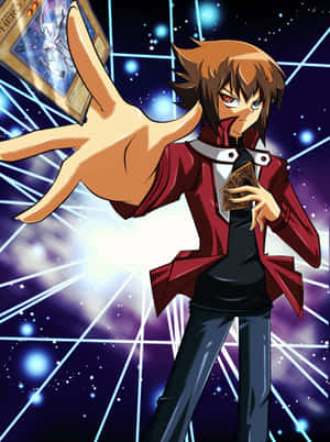 Selvsikker Jaden Yuki i duel-action — Kindle Wallpapers