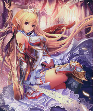 Sexet Anime Fantasy Warrior wallpaper — Motorola Razr Ultra 2025 Wallpapers
