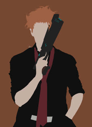 Shusei Kagari fra Psycho-Pass med et intenst blik — Kindle Wallpapers