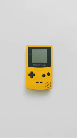 Baggrundsbillede med simpel gul Game Boy Color