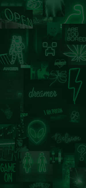 Grøn æstetisk baggrund — Nothing Phone (3) Wallpapers