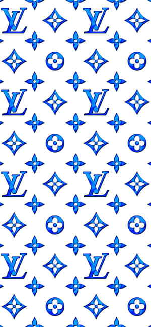 Louis Vuitton Blå — Oppo F29 Wallpapers