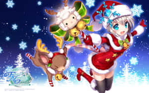 Anime julebaggrund