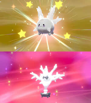 Skinnende Galarisk Corsola og Cursola illustration