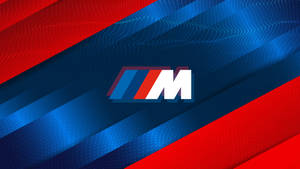 Skinnende rød blå BMW M-logo — Bmw Wallpapers