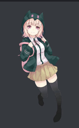Skolepige Chiaki Nanami tapet. — Galaxy Tab S10 Lite Wallpapers
