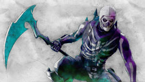 Skull Trooper Cool Fortnite Baggrund