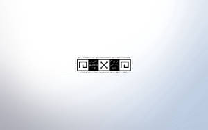 Hvide og sorte symboler tapet — 1600x900 Wallpapers