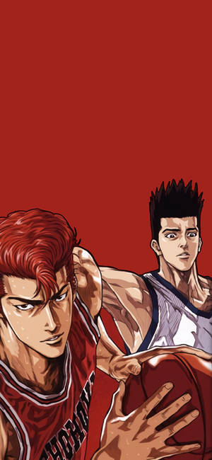 Slam Dunk Sakuragi og Sendoh tapet — iPhone 17 Wallpapers