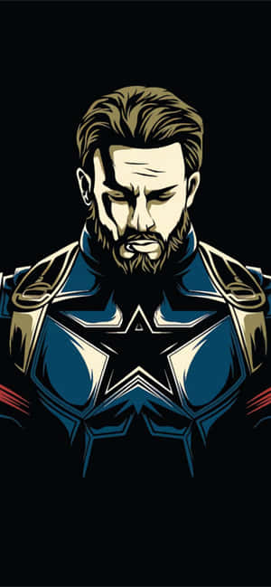 Captain America Cool — iPhone 16 Wallpapers