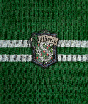 Slytherin logo strikket stof tapet — Motorola Razr 70 Ultra Wallpapers