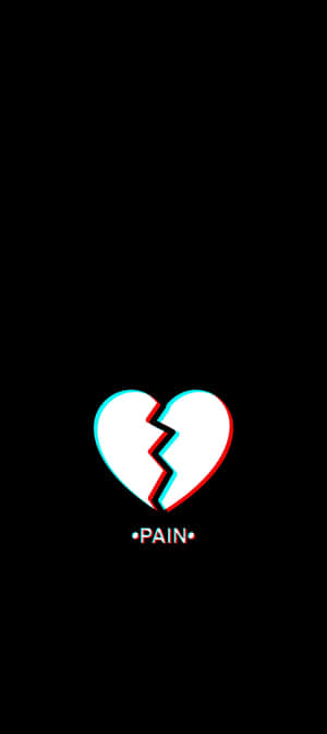 Knust hjerte-æstetik — ZTE Blade V80 Max Wallpapers