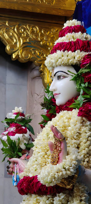 Smuk Krishna Maharaj-statue — Oppo F29 Wallpapers