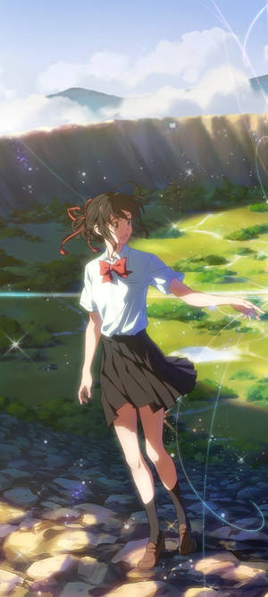 Smuk Mitsuha Kimi No Na Wa Telefon — Galaxy S26 Ultra Wallpapers