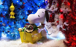 Snoopy Jul 3D Baggrund