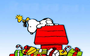 Snoopy julegaver tapet