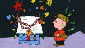 Snoopy julehusudsmykning tapet