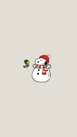 Snoopy julesnemand tapet
