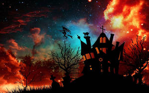 Sød æstetisk Halloween-heksehus — Sød æstetisk halloween Wallpapers