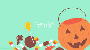 Sød æstetisk Halloween græskar slik kurv — Sød æstetisk halloween Wallpapers