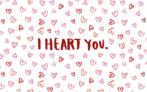 Sød æstetisk I Heart You til computer
