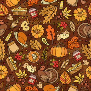 Sød baggrund til Thanksgiving