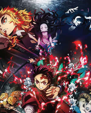 Sød Demon Slayer Mugen Train filmplakat — Sej djævlejæger Wallpapers