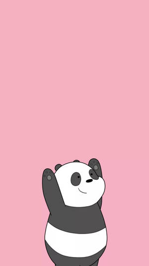 Sød glad Panpan iPhone-baggrund — Sød iPhone Wallpapers