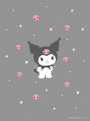 Sød Kuromi-mønster baggrund — Kindle Wallpapers