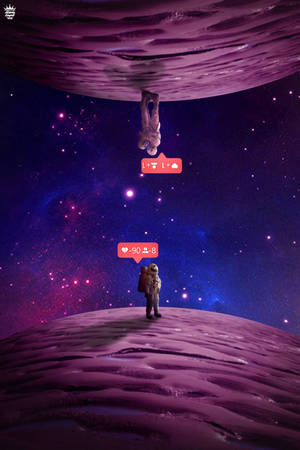 Sød lilla planet