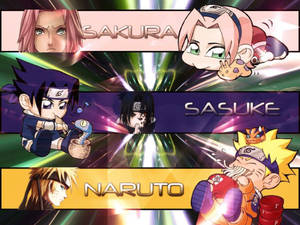 Sød Naruto Kreativ Kunst — Naruto karakterer Wallpapers