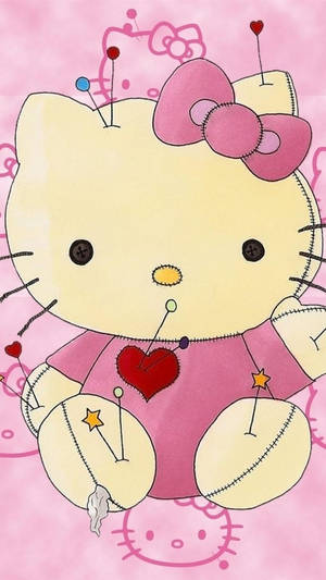 Sød Pige Hello Kitty Nål — Sød piget Wallpapers