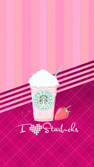 Sød pigetelefon Starbucks — Sød piget Wallpapers