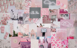 Sød pink kawaii baggrund