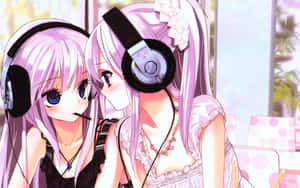 Sød pink kawaii fantasy baggrund