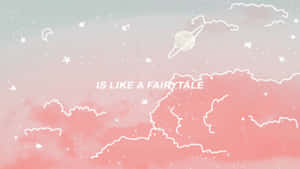 Sød pink kawaii baggrund