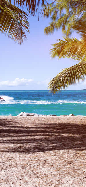 Sød sommerstrand — Vivo V60e Wallpapers
