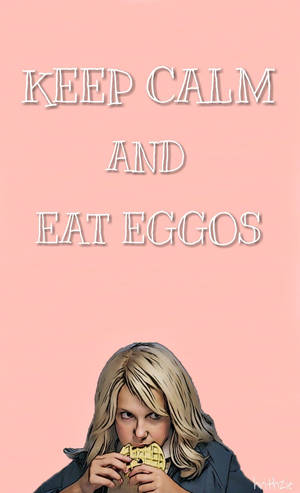 Sød Stranger Things-pige spiser Eggos — Galaxy Tab Active Wallpapers