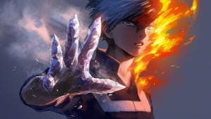 Sød Todoroki med isnende kolde hænder wallpaper