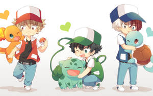 Sød Todoroki som Pokémon-træner wallpaper