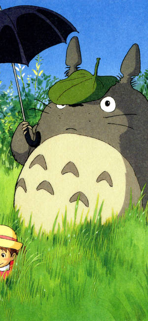 Sød Totoro Tumblr-æstetisk baggrund — iPhone Xs Wallpapers