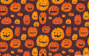Søde æstetiske Halloween-græskarmønstre — Sød æstetisk halloween Wallpapers