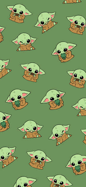 Søde Baby Yoda-billeder — iPhone 14 Pro Wallpapers
