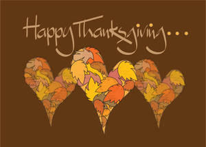 Sødt hjertekunst til Thanksgiving — Sød Thanksgiving Wallpapers