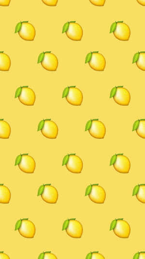 Sødt pastelgult mangomønster — Pastel gul Wallpapers